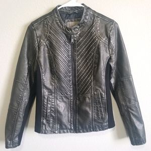 Faux leather jacket